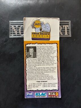 Los Angeles Lakers Chick Hearn 300th Broadcast Collectible Card 1/19/1998